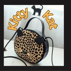 Kitty 🐈‍⬛ Kat Womans Small Crossbody Leopard Print Purse